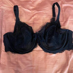 Adore Me Black Lace Underwire Bra